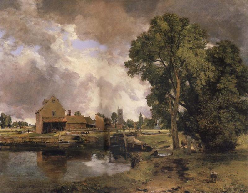 John Constable Dedham Mill Norge oil painting art